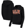 Miami Marlins 5th & Ocean by New Era Women's Defense Raglan Pullover Hoodie - Black