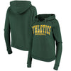 Oakland Athletics 5th & Ocean by New Era Women's Defense Raglan Pullover Hoodie - Forest Green