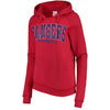 Texas Rangers 5th & Ocean by New Era Women's Defense Raglan Pullover Hoodie - Red