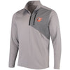 Baltimore Orioles Cutter & Buck Shaw Hybrid DryTec Half-Zip Jacket - Gray