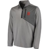 Detroit Tigers Cutter & Buck DryTec Shaw Hybrid Half-Zip Pullover Jacket - Gray/Navy