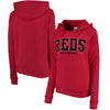 Cincinnati Reds 5th & Ocean by New Era Women's Defense Raglan Pullover Hoodie - Red