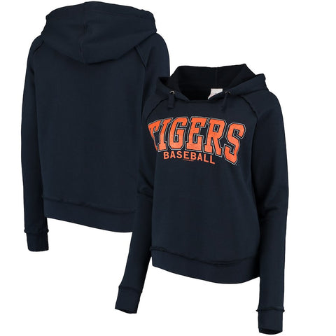 Detroit Tigers 5th & Ocean by New Era Women's Defense Raglan Pullover Hoodie