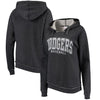 Los Angeles Dodgers 5th & Ocean by New Era Women's Defense Raglan Pullover Hoodie - Charcoal