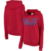 Philadelphia Phillies 5th & Ocean by New Era Women's Defense Raglan Pullover Hoodie - Red