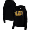 Pittsburgh Pirates 5th & Ocean by New Era Women's Defense Raglan Pullover Hoodie - Black