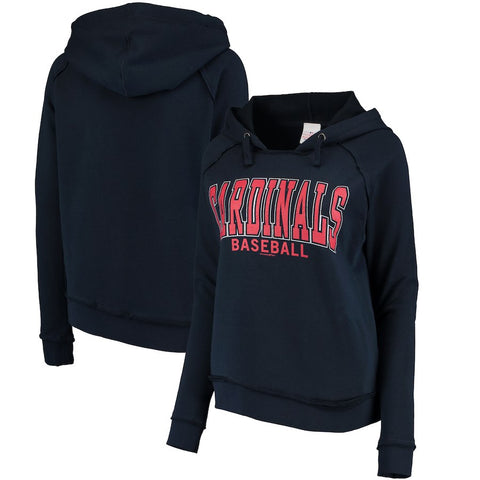 St. Louis Cardinals 5th & Ocean by New Era Women's Defense Raglan Pullover Hoodie