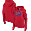 Texas Rangers 5th & Ocean by New Era Women's Defense Raglan Pullover Hoodie - Red