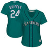 Ken Griffey Jr. Seattle Mariners Majestic Women's Cool Base Player Jersey - Aqua