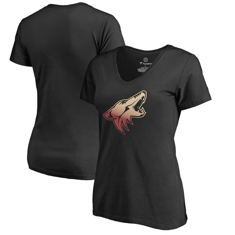 Arizona Coyotes   Women's Plus Sizes Gradient Logo T-Shirt - Black