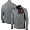 Baltimore Orioles   Static Quarter-Zip Pullover Jacket - Heathered Gray