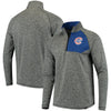 Chicago Cubs   Static Quarter-Zip Pullover Jacket - Heathered Gray