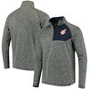 Cleveland Indians   Static Quarter-Zip Pullover Jacket - Heathered Gray