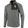 Chicago White Sox   Static Quarter-Zip Pullover Jacket - Heathered Gray