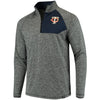 Minnesota Twins   Static Quarter-Zip Pullover Jacket - Heathered Gray