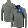 New York Mets   Static Quarter-Zip Pullover Jacket - Heathered Gray