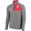 Texas Rangers   Static Quarter-Zip Pullover Jacket - Heathered Gray