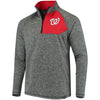 Washington Nationals   Static Quarter-Zip Pullover Jacket - Heathered Gray