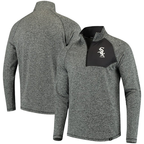 Chicago White Sox   Static Quarter-Zip Pullover Jacket - Heathered Gray