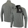Chicago White Sox   Static Quarter-Zip Pullover Jacket - Heathered Gray