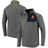 Detroit Tigers   Static Quarter-Zip Pullover Jacket - Heathered Gray