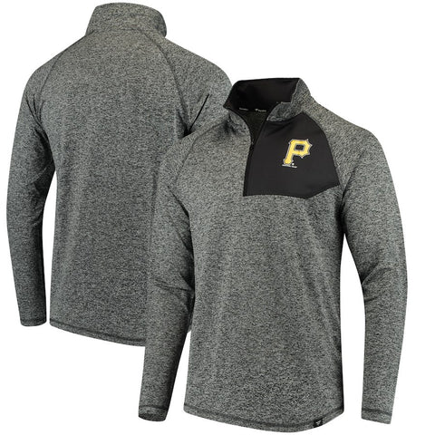 Pittsburgh Pirates   Static Quarter-Zip Pullover Jacket - Heathered Gray