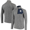 San Diego Padres   Static Quarter-Zip Pullover Jacket - Heathered Gray
