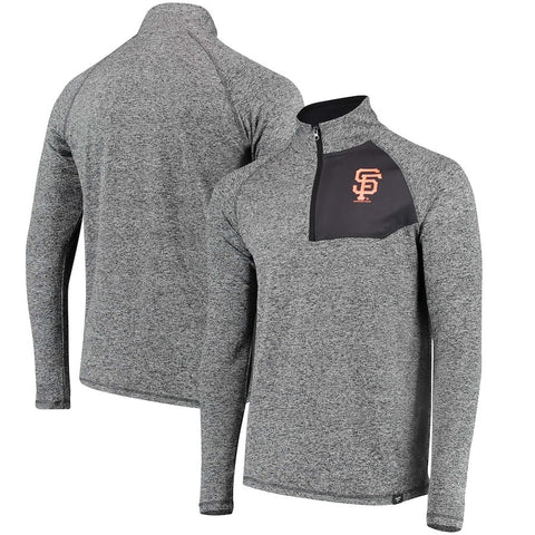 San Francisco Giants   Static Quarter-Zip Pullover Jacket - Heathered Gray