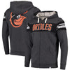 Baltimore Orioles   True Classics Full-Zip Hoodie - Heathered Charcoal