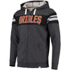Baltimore Orioles   True Classics Full-Zip Hoodie - Heathered Charcoal