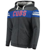 Chicago Cubs   True Classics Full-Zip Hoodie - Heathered Charcoal