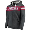 Philadelphia Phillies   True Classics Full-Zip Hoodie - Heathered Charcoal