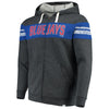 Toronto Blue Jays   True Classics Full-Zip Hoodie - Heathered Charcoal