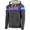 Texas Rangers   True Classics Full-Zip Hoodie - Heathered Charcoal