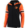 Baltimore Orioles   Women's Iconic Full-Zip Hoodie - Black/Orange