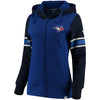 Toronto Blue Jays   Women's Iconic Full-Zip Hoodie - Royal/Navy