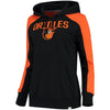 Baltimore Orioles   Women's Iconic Pullover Hoodie - Black/Orange
