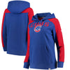 Chicago Cubs   Women's Iconic Pullover Hoodie - Royal/Red