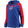 Chicago Cubs   Women's Iconic Pullover Hoodie - Royal/Red