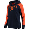 Detroit Tigers   Women's Iconic Pullover Hoodie - Navy/Orange