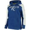Kansas City Royals   Women's Iconic Pullover Hoodie - Royal/White