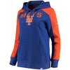 New York Mets   Women's Iconic Pullover Hoodie - Royal/Orange