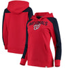 Washington Nationals   Women's Iconic Pullover Hoodie - Red/Navy