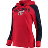 Washington Nationals   Women's Iconic Pullover Hoodie - Red/Navy