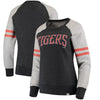 Detroit Tigers   Women's True Classics Pullover Sweatshirt - Heathered Charcoal/Heathered Gray