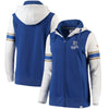 Kansas City Royals   Women's Iconic Full-Zip Hoodie - Royal/White