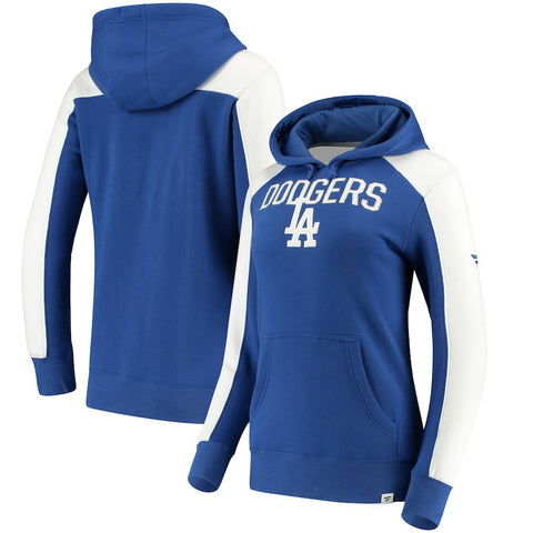 Los Angeles Dodgers   Women's Iconic Pullover Hoodie - Royal/White