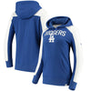 Los Angeles Dodgers   Women's Iconic Pullover Hoodie - Royal/White