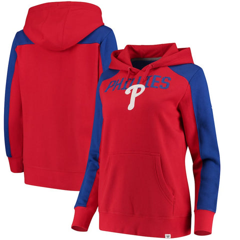 Philadelphia Phillies   Women's Iconic Pullover Hoodie - Red/Royal