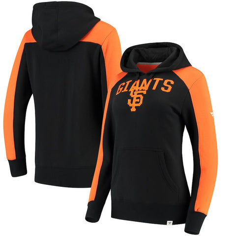San Francisco Giants   Women's Iconic Pullover Hoodie - Black/Orange